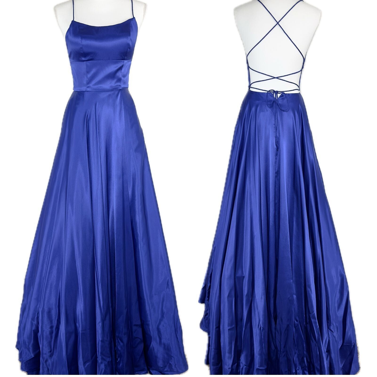 New Sherri Hill Formal Dress Sz 00 Unaltered Side Seam Pockets 51631 Royal Blue